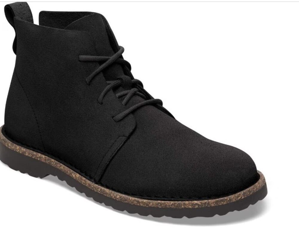 NEW Birkenstock Uppsala Mid Black Suede Leather EU 45 mens US 12-12.5